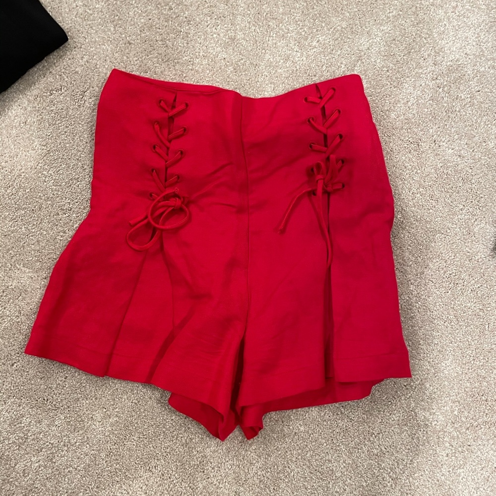 Red shorts